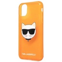 Apple iPhone 11 Karl Lagerfeld Choupette Head tok (Narancs) – KLHCN61CHTRO