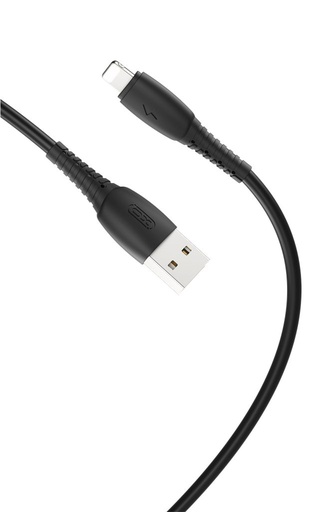 XO NB-P163 Lightning datový kabel (Černá) – 1 m, 2.4A