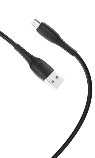 XO NB-P163 micro USB datový kabel (Černá) – 1 m, 2.4A