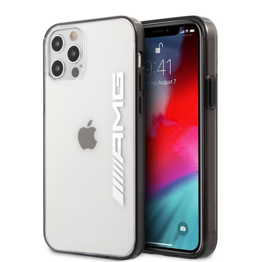 Apple iPhone 12/12 Pro AMG silikonový zadní kryt (Průhledný) - AMHCP12MAESLBK