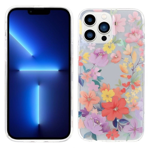 Apple iPhone 13 Pro Kingxbar brilliant Swarovski s kamínky zadní kryt (Růžová)