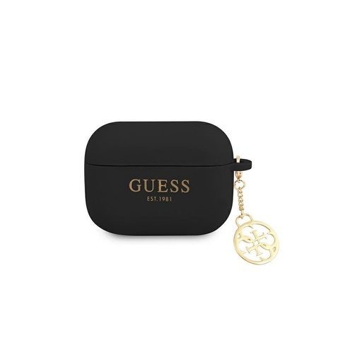AirPods Pro Guess 4G Charms pouzdro (Černá) - GUAPLSC4EK