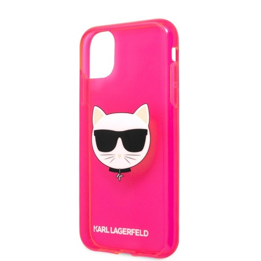 Apple iPhone 13 Pro Karl Lagerfeld Choupette Head pouzdro (Růžová) – KLHCP13LCHTRP