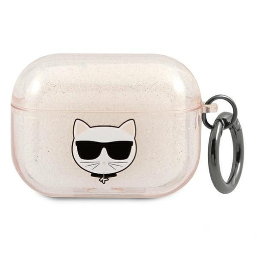 Apple AirPods Pro Karl Lagerfeld Choupette Glitter pouzdro (Zlatá) – KLAPUCHGD