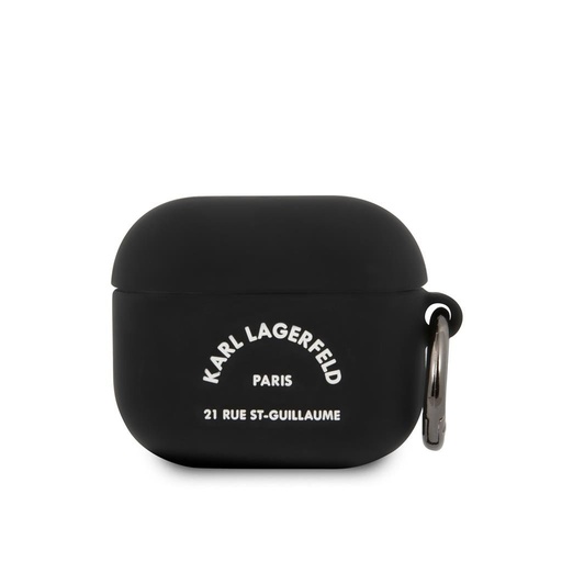 Apple AirPods 3 Karl Lagerfeld Rue St Guillaume pouzdro (Černá) – KLACA3SILRSGBK