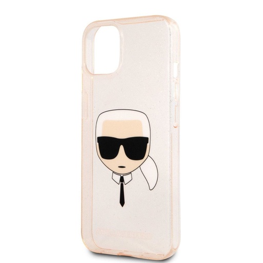 Apple iPhone 13 mini Karl Lagerfeld Karl Glitter pouzdro (Zlatá) – KLHCP13SKHTUGLGO