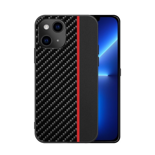 Apple iPhone 7 / iPhone 8 / iPhone SE 2020 / iPhone SE 2022 MOTO carbon zadní kryt (Černá Červená S proužkem)