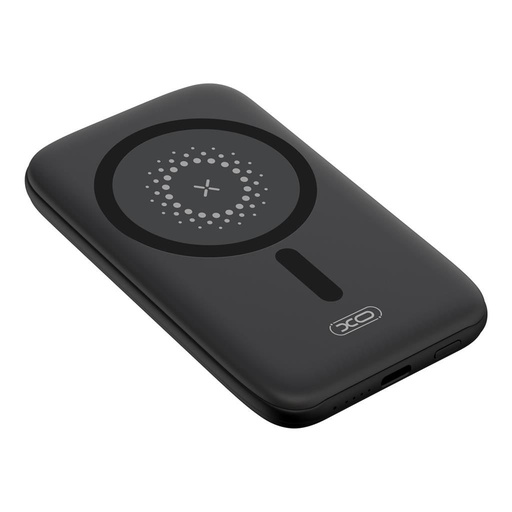XO PR153 power bank 5000 mAh (Černá) – magnetický, bezdrátový rychlé nabíjení 15W, PD 20W