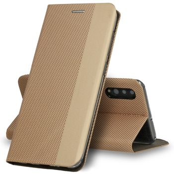 Apple iPhone 12 / iPhone 12 Pro Sensitive book knížkové pouzdro (Zlatá)