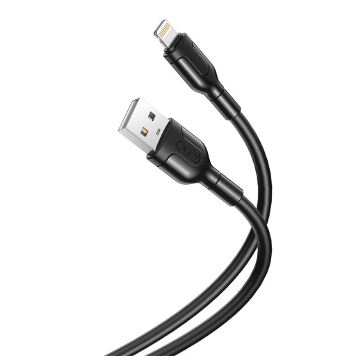XO NB212 Lightning datový kabel (Černá) – 2.1A