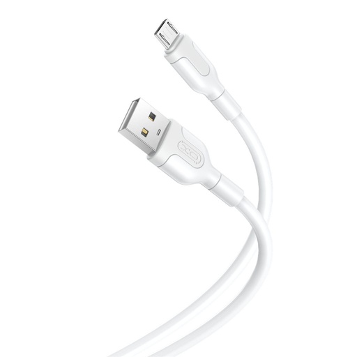 XO NB212 micro USB datový kabel (Bílá) – 2.1A