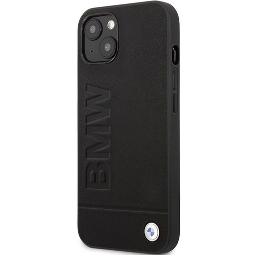 Apple iPhone 13 mini BMW Leather Hot Stamp pouzdro (Černá) - BMHCP13SSLLBK