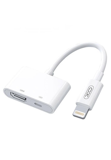XO HUB005 Lightning–HDMI adaptér (Bílá) – 1080p s rozlišením
