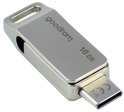 ODA3 0160S0R11 16GB USB 3.2 USB-C pendrive, šedá