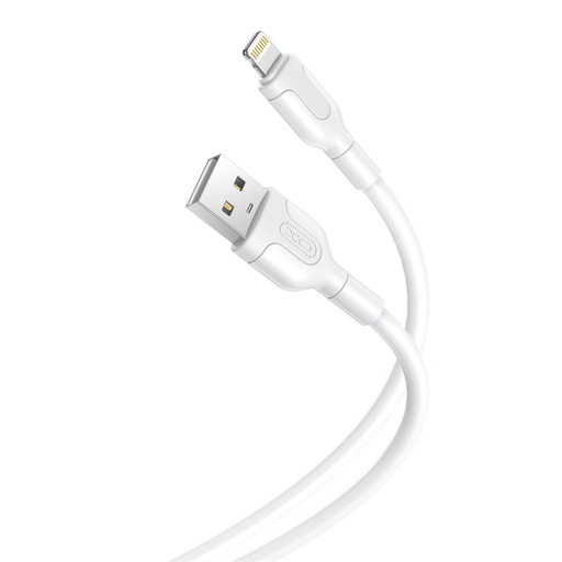 XO NB212 Lightning datový kabel (Bílá) – 2.1A