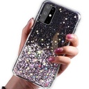 Apple iPhone 13 Pro glue glitter hátlap tok (Fekete)