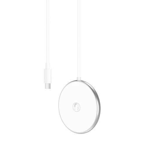 XO CX008 Magsafe kompatibilní bezdrátový nabíječka (max 15W), bílá