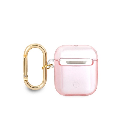 AirPods 1/2 Guess TPU Printed Stripe pouzdro (Růžová) – GUA2HHTSP