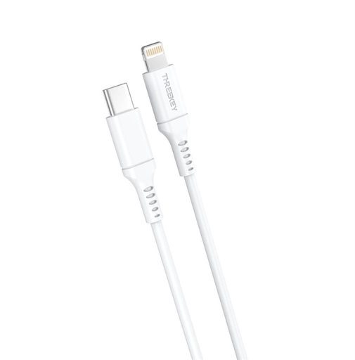 XO TK04 MFI Lightning–USB-C kabel (Bílá)