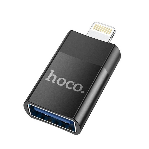 Hoco UA17 adaptér (USB, lightning) OTG adaptér Z Lightning USB-A-ra, černá