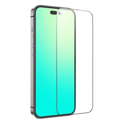 Apple iPhone 13 Pro Max / 14 Plus (6,7) Hoco full screen silk tvrzené sklo celý na displej, černá