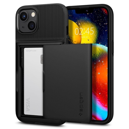 Apple iPhone 13 Spigen slim armor CS odolný proti nárazu zadní kryt (Černá)
