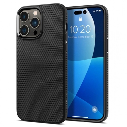 Apple iPhone 14 Pro Spigen liquid air prémiový zadní kryt (Matný Černá)