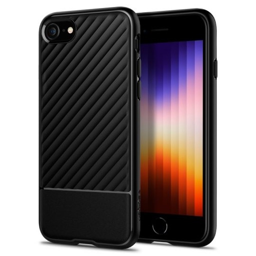 Apple iPhone 7/8/SE 2020/SE 2022 Spigen core armor prémiový zadní kryt (matný černá)