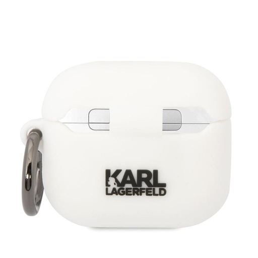 AirPods 3 Karl Lagerfeld & Choupette pouzdro (Bílá) – KLACA3SILKCW