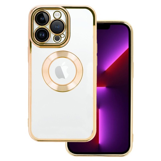 Apple iPhone 13 Pro Beauty průhledný zadní kryt (Zlatá)