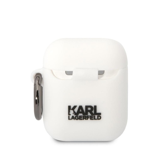 AirPods 1/2 Karl Lagerfeld & Choupette pouzdro (Bílá) – KLACA2SILKCW