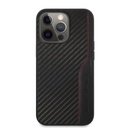 Apple iPhone 14 Pro Max AMG karbon mintás szilikon hátlap tok (Fekete)