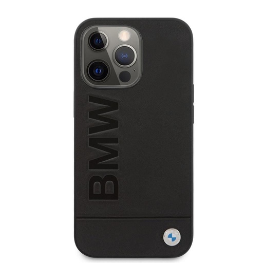 Apple iPhone 14 Pro BMW Leather Hot Stamp pouzdro (Černá) - BMHCP14LSLLBK
