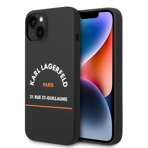 Apple iPhone 14 Plus Karl Lagerfeld Rue St Guillaume pouzdro (Černá) – KLHCP14MSRSGHLK