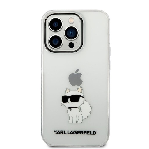 Apple iPhone 14 Pro Karl Lagerfeld IML Choupette NFT pouzdro (Průhledný) – KLHCP14LHNCHTCT