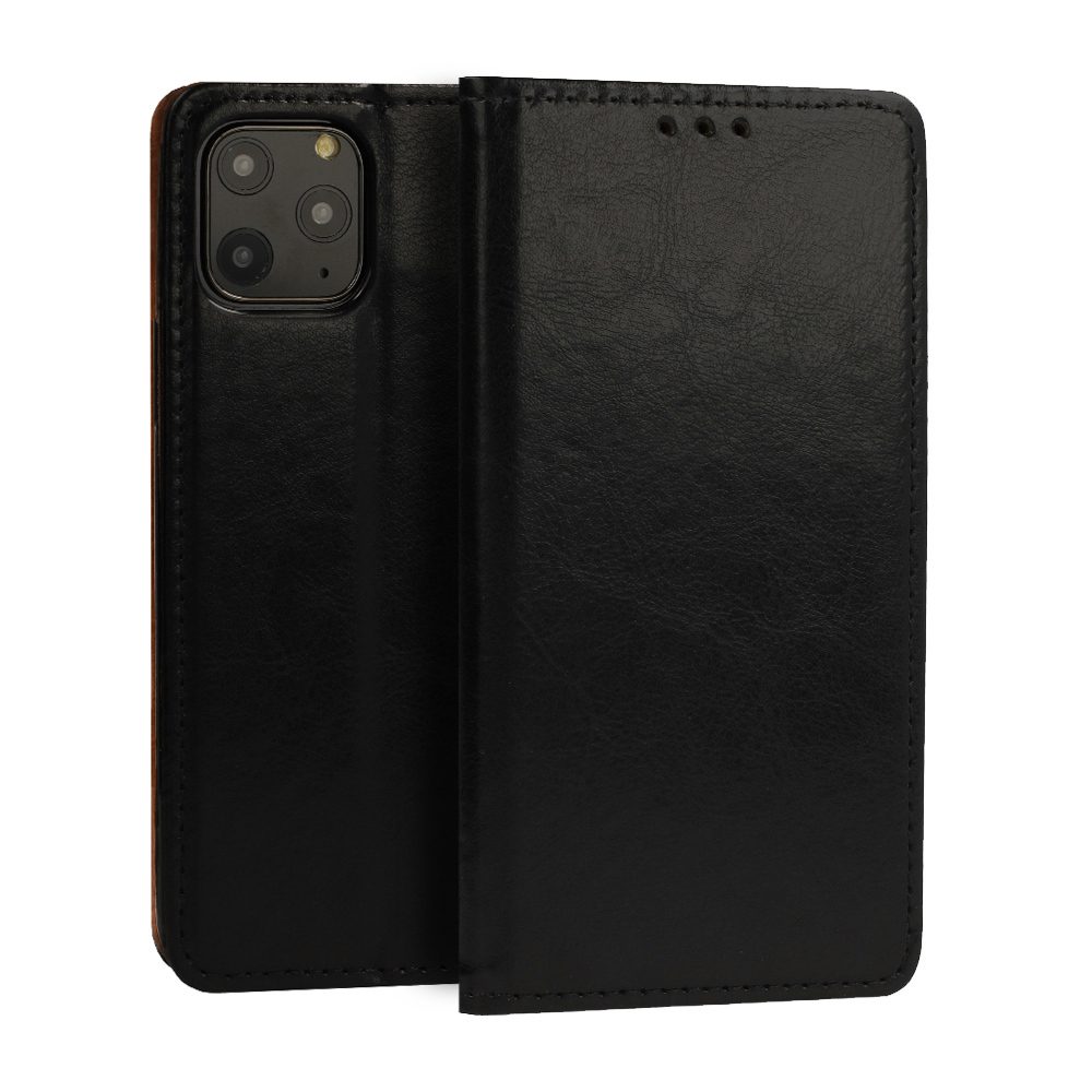 Samsung Galaxy S22 eredeti bőr notesz tok (Fekete)