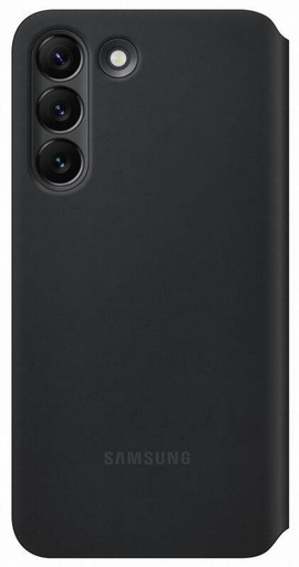 Samsung Galaxy S22 průhledný view tovární knížkové pouzdro, černá