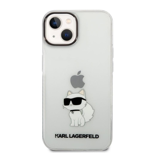 Apple iPhone 14 Karl Lagerfeld IML Choupette NFT pouzdro (Průhledný) – KLHCP14SHNCHTCT