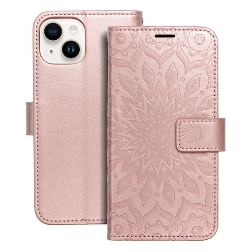 Apple iPhone 14 Forcell MEZZO otevírací pouzdro (Rosegold)