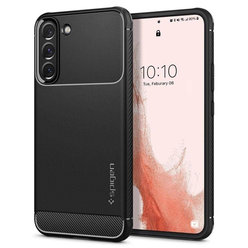 Samsung Galaxy S22 Spigen Rugged armor odolný proti nárazu pouzdro (Černá)
