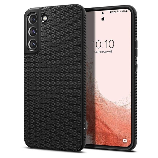 Samsung Galaxy S22 Spigen liquid air prémiový zadní kryt (Černá)