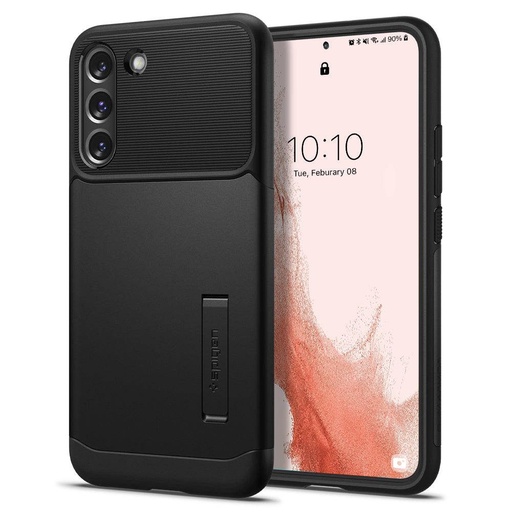 Samsung Galaxy S22 Spigen slim armor odolný proti nárazu zadní kryt (Černá)