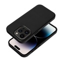 Apple iPhone 14 Pro Leather Mag magsafe hátlap tok (Fekete)