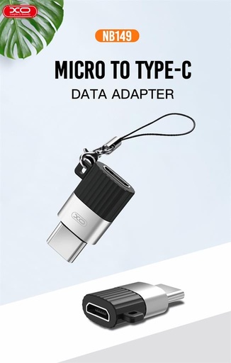 XO NB149-A micro USB–USB-C adaptér adapter (Černá)