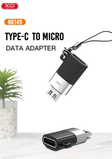 XO NB149-C USB-C–micro USB adaptér adapter (Černá)