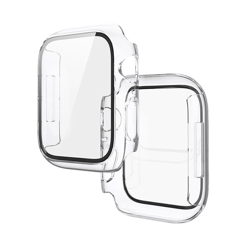 Apple Watch 7/Watch 8 41mm Hoco WS3 Shadow pouzdro vestavěný s tvrzeným sklem (Průhledný)