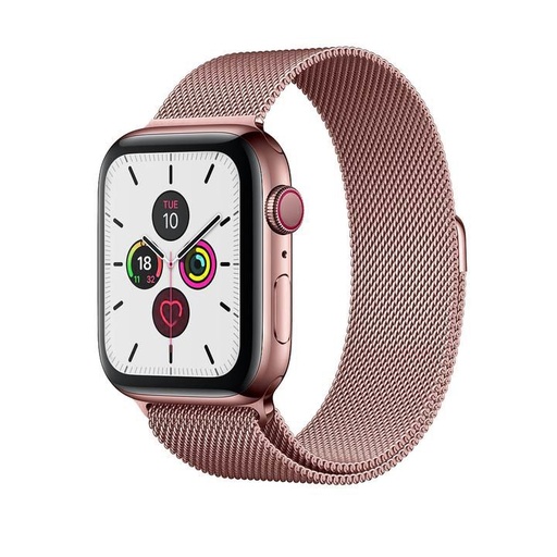 Apple Watch 38 / 40 / 41 mm Hoco WA03 simple beauty milánský řemínek růžové zlato