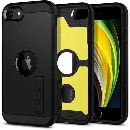 Apple iPhone 7/8/SE 2020/SE 2022 Spigen tough armor odolný proti nárazu zadní kryt (Černá)