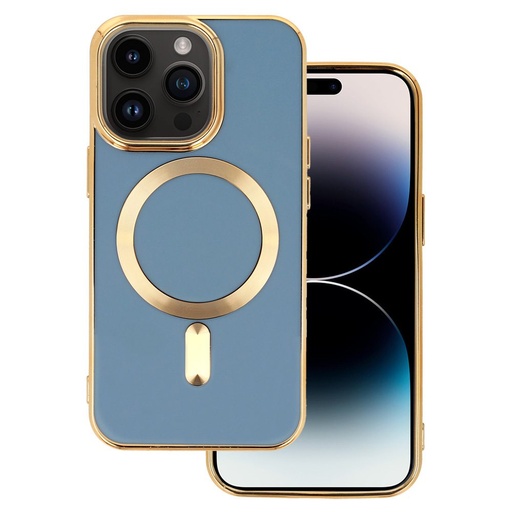 Apple iPhone 14 Beauty magsafe zadní kryt (Modrá)