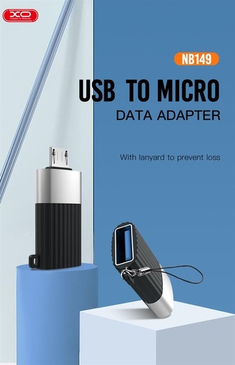XO NB149-G USB 2.0–micro USB adaptér adapter (Černá)